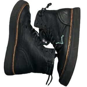 Black Leather Satorisan Boots